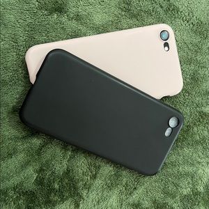 iPhone 7/8/SE Black & Soft Pink Bundle